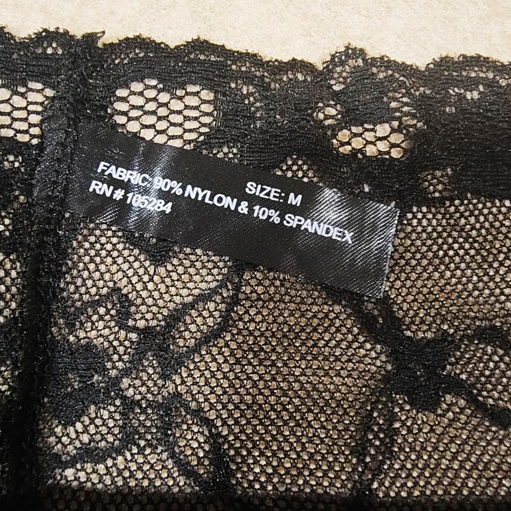 Elegant Black Lace High-Waisted Panty #9 - Picture 5 of 5